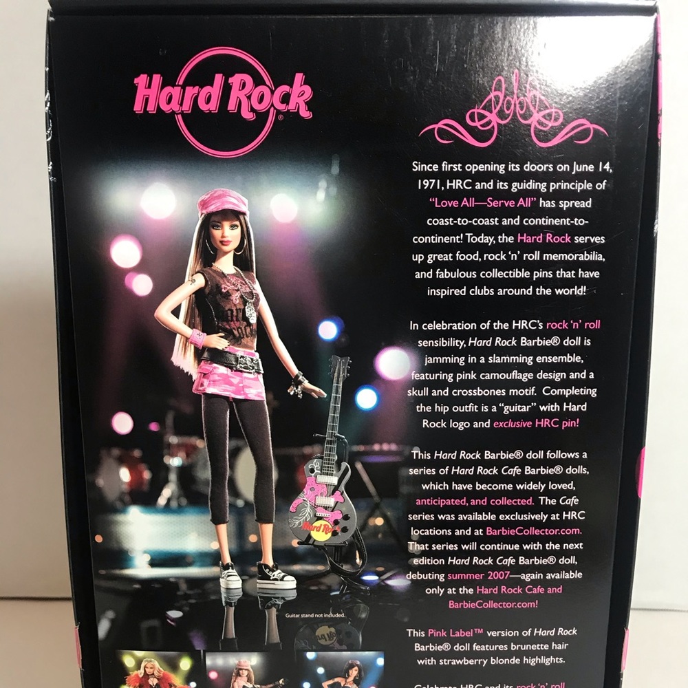 ORIGINAL OWNER MIB RARE SALES RECEIPT Hard Rock Café Barbie w Exclusive Pin - Picture 4 of 7